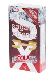 Ароматизированные презервативы Sagami Xtreme COLA - 10 шт. - Sagami - купить с доставкой в Воронеже
