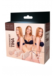 Набор из 3 мастурбаторов The Girl Next Door Tina - Dream Toys - в Воронеже купить с доставкой