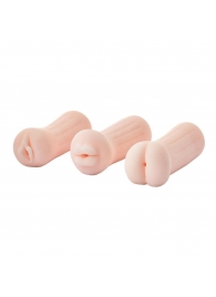 Набор из 3 мастурбаторов The Girl Next Door Tina - Dream Toys - в Воронеже купить с доставкой