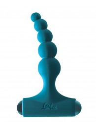 Бирюзовая анальная пробка с перезаряжаемой вибропулей Splendor 2.0 - 12,1 см. - Lola Games