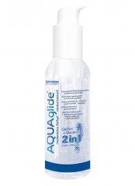 Вагинальная смазка 2-в-1 на водной основе AQUAglide - 125 мл. - Joy Division - купить с доставкой в Воронеже