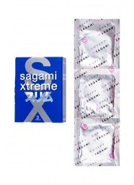 Розовые презервативы Sagami Xtreme FEEL FIT 3D - 3 шт. - Sagami - купить с доставкой в Воронеже
