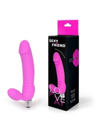 Розовый безремневой страпон Sexy Friend - 1137 - купить с доставкой в Воронеже