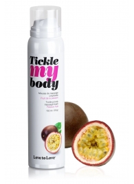 Массажная хрустящая пенка Tickle my body с ароматом маракуйи - 150 мл. - Love to Love - купить с доставкой в Воронеже
