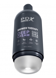 Мастурбатор в бутылке Shower Therapy Deep Cream - Pipedream - в Воронеже купить с доставкой