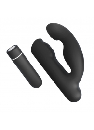 Черный вибромассажер Gladiator - 10,7 см. - S-HANDE - в Воронеже купить с доставкой