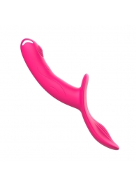 Розовый поясной вибратор с пультом ДУ - I-MOON - купить с доставкой в Воронеже