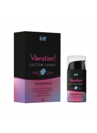 Жидкий вибратор Vibration Cotton Candy с ароматом сахарной ваты - 15 мл. - INTT - купить с доставкой в Воронеже