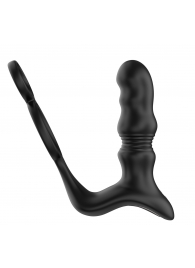 Черный вибростимулятор простаты с поступательными движениями и пультом ДУ - Secwell - в Воронеже купить с доставкой