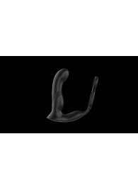 Черный вибромассажер простаты с эффектом фингеринга - 16 см. - Secwell - в Воронеже купить с доставкой