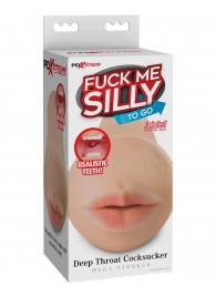 Телесный мастурбатор-ротик Deep Throat Cocksucker - Pipedream - в Воронеже купить с доставкой