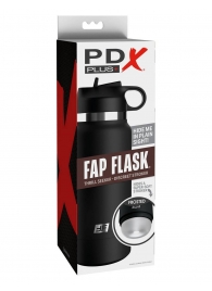 Черный мастурбатор в виде бутылки Fap Flask - Pipedream - в Воронеже купить с доставкой