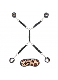 Леопардовая фиксация на матрас для рук и ног Classic Bedspreader - Lux Fetish - купить с доставкой в Воронеже