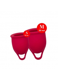 Набор из 2 красных менструальных чаш Iona - Woma - купить с доставкой в Воронеже