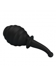 Черный анальный душ с гибким изогнутым наконечником - Baile - купить с доставкой в Воронеже