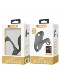 Серая насадка для пениса с вибростимуляцией - Baile - в Воронеже купить с доставкой