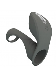 Серая насадка для пениса с вибростимуляцией - Baile - в Воронеже купить с доставкой