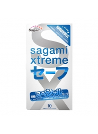Презервативы Sagami Xtreme Ultrasafe с двойным количеством смазки - 10 шт. - Sagami - купить с доставкой в Воронеже