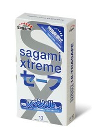 Презервативы Sagami Xtreme Ultrasafe с двойным количеством смазки - 10 шт. - Sagami - купить с доставкой в Воронеже