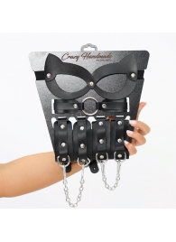 Соблазнительный кожаный набор БДСМ - Crazy Handmade - купить с доставкой в Воронеже