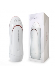 Белый вибромастурбатор со сжатием и голосовым сопровождением - Rends - в Воронеже купить с доставкой