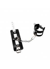 Черно-белые кожаные оковы - Crazy Handmade - купить с доставкой в Воронеже