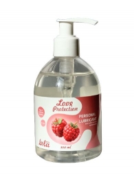 Лубрикант на водной основе Love Protection Raspberry с ароматом малины - 300 мл. - Lola Games - купить с доставкой в Воронеже