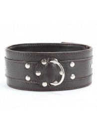 Широкий черный ошейник из мягкой кожи - БДСМ Арсенал - купить с доставкой в Воронеже