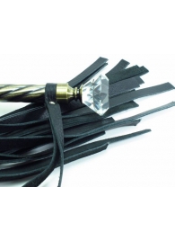 Плеть с широкими хлыстами и металлической ручкой - БДСМ Арсенал - купить с доставкой в Воронеже