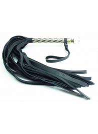 Плеть с широкими хлыстами и металлической ручкой - БДСМ Арсенал - купить с доставкой в Воронеже