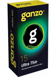 Прозрачные ультратонкие презервативы Ganzo Ultra thin - 15 шт. - Ganzo - купить с доставкой в Воронеже