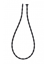 Черный уретральный массажер Glide Medium - 30 см. - Lola Games - купить с доставкой в Воронеже