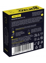 Презервативы анатомической формы с точечной и ребристой структурой Ganzo Extase - 3 шт. - Ganzo - купить с доставкой в Воронеже