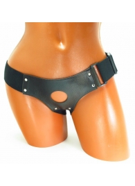 Трусики для страпона коричневого цвета - БДСМ Арсенал - купить с доставкой в Воронеже