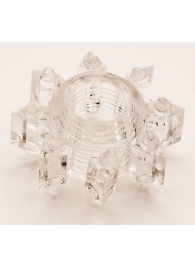 Прозрачное гелевое эрекционное кольцо-звезда - Toyfa Basic - в Воронеже купить с доставкой