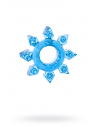 Голубая гелевая насадка-звезда - Toyfa Basic - в Воронеже купить с доставкой