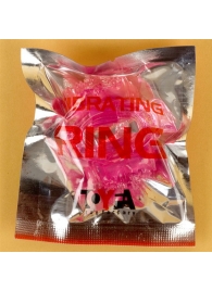 Розовое виброкольцо с двумя батарейками - Toyfa Basic - в Воронеже купить с доставкой