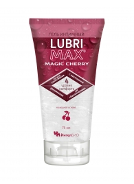 Интимный гель-смазка на водной основе Lubrimax Magic Cherry - 75 мл. - ИнтелБИО - купить с доставкой в Воронеже