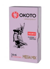 Презервативы OKOTO Mega Mix - 12 шт. - Sitabella - купить с доставкой в Воронеже