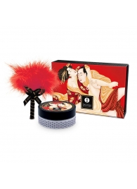 Массажная пудра с ароматом клубники и шампанского Strawberry Wine - Shunga - купить с доставкой в Воронеже