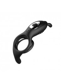 Черное эрекционное кольцо с вибрацией и пультом ДУ - Secwell - в Воронеже купить с доставкой