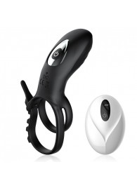 Черное эрекционное кольцо с вибрацией и утяжкой под мошонку - Secwell - в Воронеже купить с доставкой