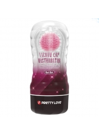 Прозрачный текстурированный мастурбатор Vacuum Cup Masturbator Black Hole - Baile - в Воронеже купить с доставкой
