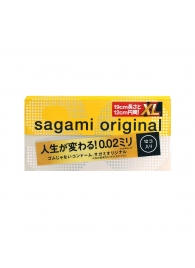 Презервативы увеличенного размера Sagami Original 0.02 XL-size - 12 шт. - Sagami - купить с доставкой в Воронеже