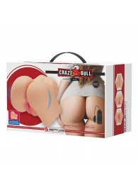 Телесный мастурбатор-полуторс Hailey с вибрацией - Baile - в Воронеже купить с доставкой