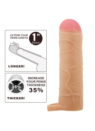 Телесная насадка-удлинитель на пенис Bunion - 16,5 см. - Baile - в Воронеже купить с доставкой