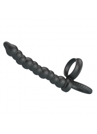 Черная насадка на пенис для двойного проникновения Dillion - Baile - купить с доставкой в Воронеже