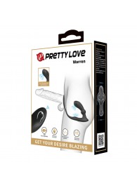 Черный вибростимулятор простаты Warren с эрекционным кольцом - Baile - в Воронеже купить с доставкой