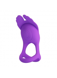 Фиолетовое перезаряжаемое виброкольцо на пенис Silas - Baile - в Воронеже купить с доставкой