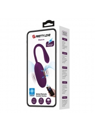 Фиолетовое виброяйцо с электростимуляцией Doreen - Baile - купить с доставкой в Воронеже